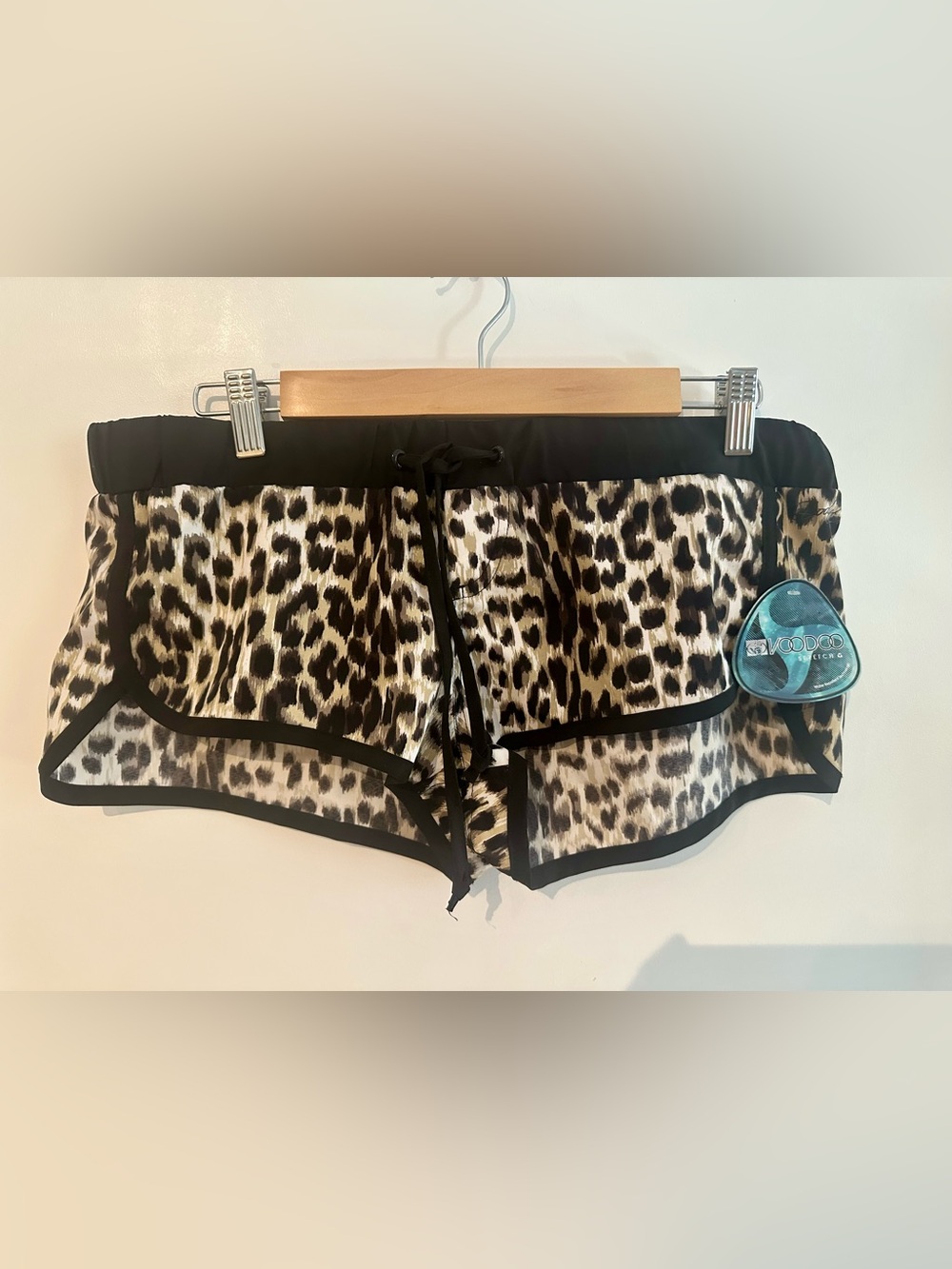 Body Glove Leopard Print Shorts with Black Trim